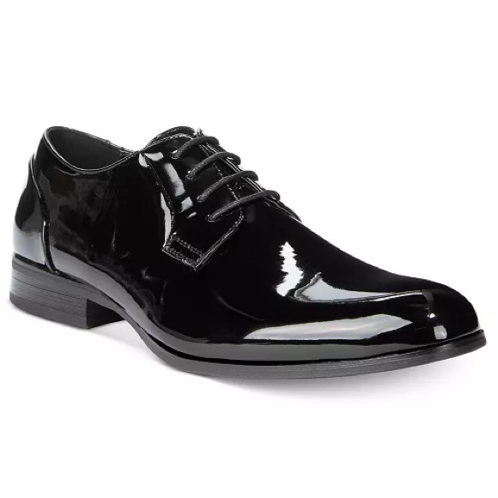 Unlisted by Kenneth Cole Men's
H-EEL THE WORLD Black Patent Leather Dress Shoes
